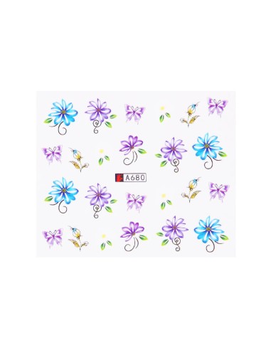 A680 | Τατουάζ νερού, λουλούδια και...