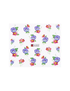A686 | Τατουάζ νερού, λουλούδια πολύχρωμα | Water transfer