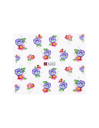 A686 | Τατουάζ νερού, λουλούδια...