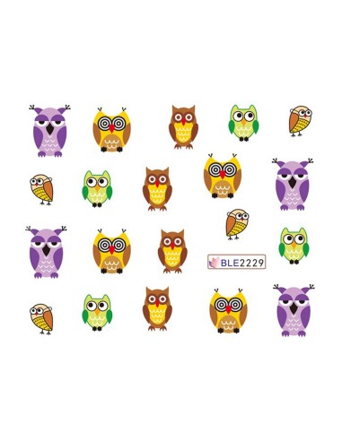 BLE2229 | Τατουάζ νερού, κουκουβάγιες...