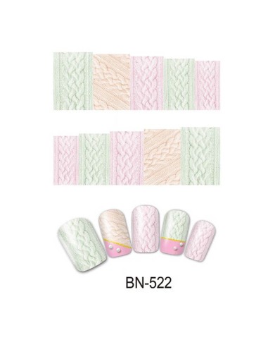 BN-522 | Τατουάζ νερού, πλεκτό παστέλ...