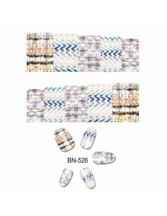 BN-526 | Τατουάζ νερού, πλεκτό εμπριμέ | Water transfer