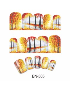 BN-505 | Τατουάζ νερού, φθινοπωρινή φύση  | Water transfer