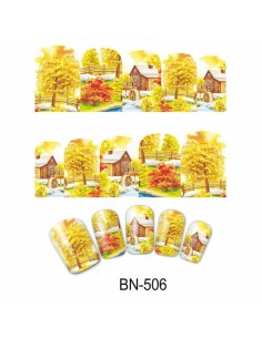 BN-506 | Τατουάζ νερού, φθινοπωρινή φύση και σπιτάκι |...