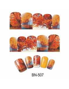 BN-507 | Τατουάζ νερού, φθινοπωρινή φύση  | Water transfer