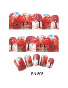 BN-508 | Τατουάζ νερού, φθινοπωρινή φύση  | Water transfer