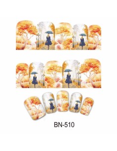 BN-510 | Τατουάζ νερού, φθινοπωρινή φύση και γυναίκα με...