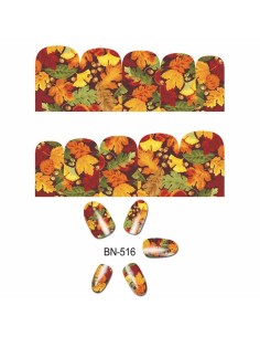 BN-516 | Τατουάζ νερού, φθινοπωρινά φύλλα  | Water transfer