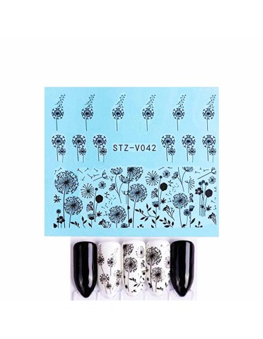 STZ-V042 | Τατουάζ νερού, λουλούδια...