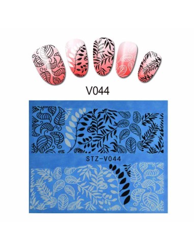 STZ-V044 | Τατουάζ νερού, φύλλα μαύρα...