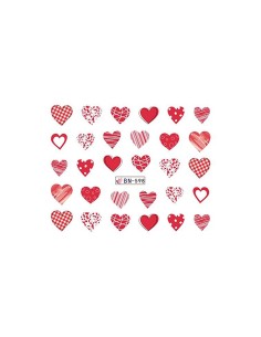 BN-598 | Τατουάζ νερού, καρδούλες | Water transfer