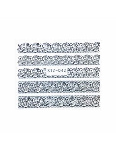 STZ-042 | Τατουάζ νερού, μαύρη δαντέλα | Water transfer