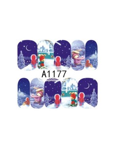 A1177 | Τατουάζ νερού, χριστουγεννιάτικα σχέδια | Water...