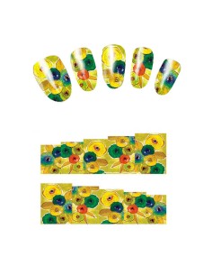 A065 | Τατουάζ νερού, λουλούδια πολύχρωμα | Water transfer