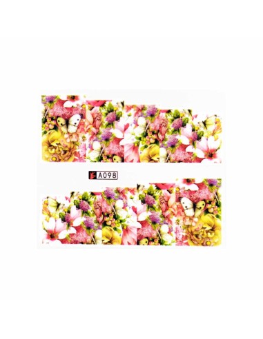 A098 | Τατουάζ νερού, λουλούδια...