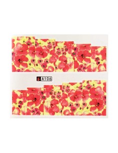 A106 | Τατουάζ νερού, λουλούδια κόκκινα - μπεζ | Water...