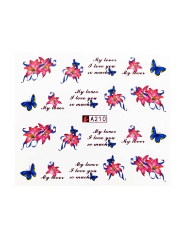 A210 | Τατουάζ νερού, λουλούδια,...