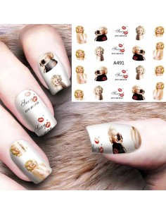 A491 | Τατουάζ νερού, Marilyn Monroe έγχρωμο | Water...