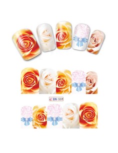 BN-559 | Τατουάζ νερού, τριαντάφυλλα και δαντέλα | Water...