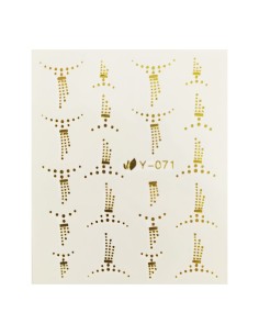 Y-071 | Τατουάζ νερού, χρυσό σχέδιο κόσμημα | Water transfer