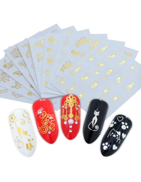 Y-094G | Τατουάζ νερού, χρυσό σχέδιο κόσμημα | Water transfer