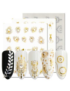 Y-094S | Τατουάζ νερού, ασημί σχέδιο κόσμημα | Water... 2