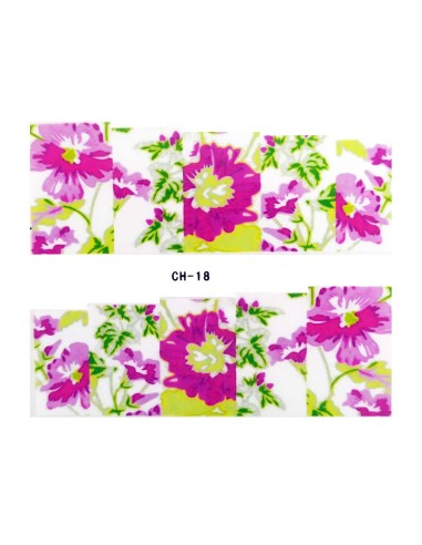 CH-18 | Τατουάζ νερού, λουλούδια μωβ...