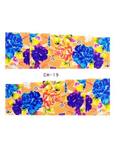 CH-19 | Τατουάζ νερού, λουλούδια διάφορα χρώματα | Water...