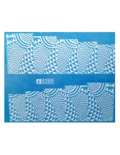 B289 | Τατουάζ νερού, γεωμετρικό σχέδιο λευκό | Water...