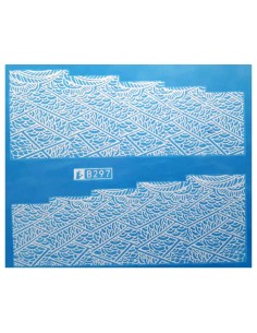 B297 | Τατουάζ νερού, γεωμετρικό σχέδιο λευκό | Water...