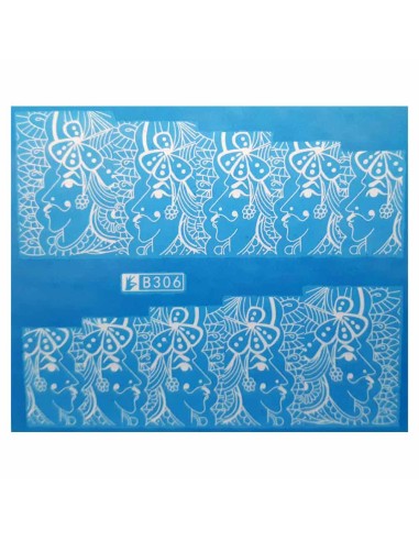 B306 | Τατουάζ νερού, δαντέλα λευκή |...