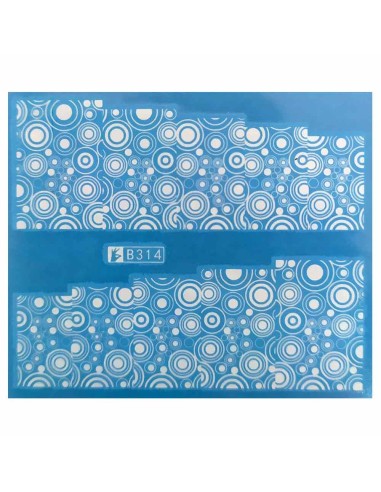 B314 | Τατουάζ νερού, κύκλοι λευκοί |...