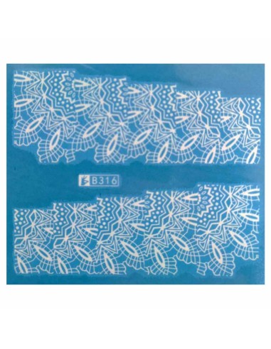 B316 | Τατουάζ νερού, δαντέλα λευκή |...
