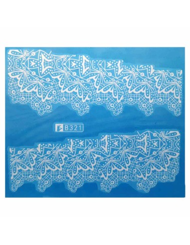 B321 | Τατουάζ νερού, δαντέλα λευκή |...