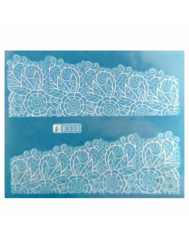 B330 | Τατουάζ νερού, δαντέλα λευκή |...