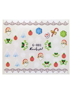 G-001 | Τατουάζ νερού, χριστουγεννιάτικα σχέδια | Water...