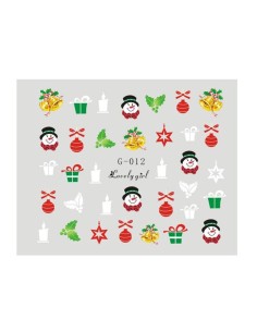 G-012 | Τατουάζ νερού, χριστουγεννιάτικα σχέδια | Water...