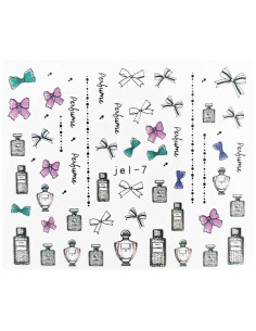 JEL-7 | Τατουάζ νερού, αρώματα και φιόγκοι | Water transfer