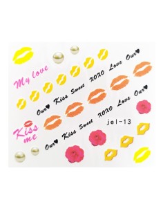 JEL-13 | Τατουάζ νερού, φιλάκια  | Water transfer