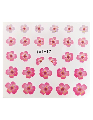 JEL-17 | Τατουάζ νερού, λουλούδια ροζ...