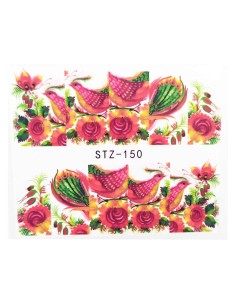 STZ-150 | Τατουάζ νερού, λουλούδια και πουλιά | Water...