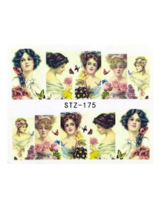 STZ-175 | Τατουάζ νερού, ρομαντικά πορτρέτα | Water transfer