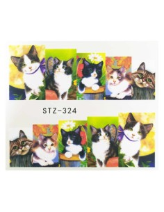 STZ-324 | Τατουάζ νερού, γάτες  | Water transfer
