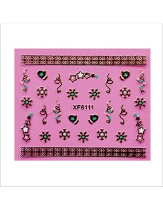 XF6111 | Αυτοκόλλητα νυχιών, χριστουγεννιάτικα...