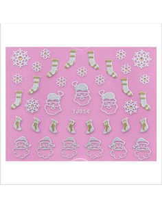 YJ054 | Αυτοκόλλητα νυχιών, χριστουγεννιάτικα...