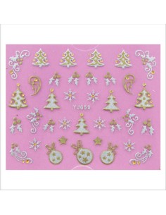 YJ059 | Αυτοκόλλητα νυχιών, χριστουγεννιάτικα...