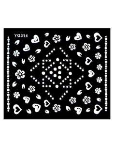 YG-314 | Αυτοκόλλητα νυχιών, διάφορα διακοσμητικά σχέδια...