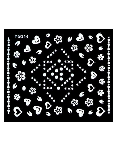 YG-314 | Αυτοκόλλητα νυχιών, διάφορα...
