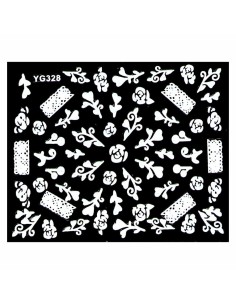YG-328 | Αυτοκόλλητα νυχιών, διάφορα διακοσμητικά σχέδια...