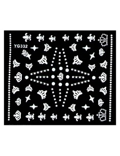 YG-332 | Αυτοκόλλητα νυχιών, διάφορα διακοσμητικά σχέδια...